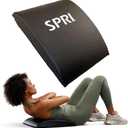 SPRI Ab Mat - Workout Mat Accessory for Abdominal Exercises, Sit-Ups, Crunches, Push-Ups, Core Training, and More - Portable Padded Shaped Mat with Curved Back Support for Toning Abs