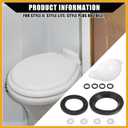 No.34120 Waste Ball Valve Seal Kit for Style II, Style Lite, Style Plus RV Toilet/Leak-Resistant RV Toilet Water Valve Module Assembly / 1Set Replacement