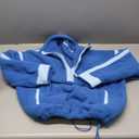 Panadila Womens Half Zip Sherpa Fleece Pullover Soft Oversized Sweatshirt with Pockets Warm Fuzzy Sweater (Small, Bright Blue)