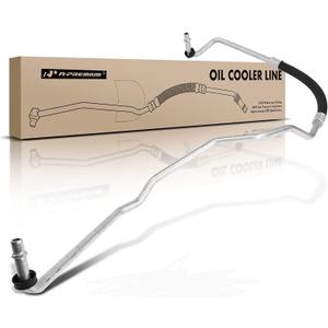 A-Premium Outlet Automatic Transmission Oil Cooler Line Hose Assembly Compatible with Chevrolet Silverado 2500 3500 HD Classic & GMC Sierra 2006-2010, 6.6L, Transmission to Radiator (Lower)