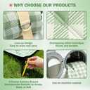 Extral Large Outdoor Waterproof Picnic Blanket With Shoulder Strap, 80"X80" 3-Layer Windproof Foldable Picnic Mat with Corner Nails, Machine Washable, Camping, Lawn Park Grass, Travel, Beach, Green