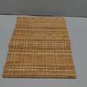 LazBlinds No Tools No Drill Bamboo Roller Shades, Cordless Bamboo Blinds, Light Filtering Roll Up Blinds for Windows, French Door, Porch or Patio Privacy Screen, 12'' W x 70'' H, Brown206