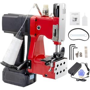 Battery Bag Sewing Closing Machine Cordless Portable Bag Closer Stitcher Packing Machine for Burlap Sack, Canvas,Feed Sacks,Rice Bags, PP Woven Kraft Paper Bag SDRTOP