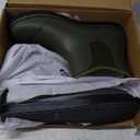 Furuian Men's Deck Boots Fishing Boots Waterproof Rain Boots Ankle Booties Slip On Neoprene Rubber Footwear Chelsea Boots Men botas para hombre for Gardening Fishing Boating Camping Sailing (11, Green)