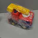 Talking Fire Truck Toy for Toddlers 18M+, Interactive Fire Engine with Voice Repeat and Moving Mouth, Lights, Siren Sounds & Music, Rescue Truck Gift for Boys Girls 18 Months and Up