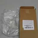 QCAA Solid Brass Door Knocker, 7", Satin Nickel, Made in Taiwan, 1 Pack