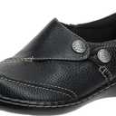 Clarks womens Ashland Lane Q Slip On Loafer, Black, 10 X-Wide US