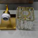 FDPBY Wall Sconces Crystal Gold Wall Sconce Set of Two Indoor Wall Lamp Modern Wall Light Bathroom Vanity Light Fixtures Wall Lighting Wall Mounted Room Sconce