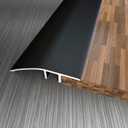 Aluminum Floor Transition Threshold Strip, Door/Carpet/Tile/Threshold Reducer, Doorway Edge Trim for Laminate Floor Mat Carpet and Vinyl Tile (Black, 36Inch) (1.7in x 3ft)