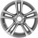 18" X 8" Wheel Rim Fits for BMW 3 Series 4 Series OEM Design Wheel 18" 18x8 Machined Grey 2012-2020 Single Replacement Rim