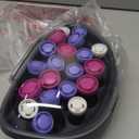 Remington Ionic Conditioning Hair Setter, 20 Velvet Hair Rollers, 6 Large (1), 10 Medium (1"), 4 Small (), Blowout Style Hair Curlers (pink)