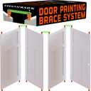 Full Size Door Painting and Drying Brace System, Vertically Spray Paint and Dry, Space Saving Setup for Multi-Door Projects, Painting Brackets Quick Truss