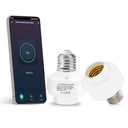 QIACHIP Smart WiFi Light Bulb Socket Adapter E26 Lamp Holder,Compatible with Alexa and Google Home,use Smart Life APP Control,Maximum Output Power 500 Watts