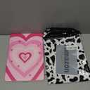 Wazzasoft for Samsung Galaxy Tab S7 Fe/S7 Plus/S8 Plus Case 12.4 Inch Folio Cover Pencil Holder Women Girls Cute Girly Heart Unique Design Rotating Tablet S8 Plus 2022/S7 Plus 2021/S7 FE 5G Cases