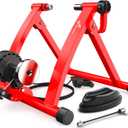 Sportneer Bike Trainer - Magnetic Indoor Cycling Trainer Stand for 26-28" & 700C Wheels, 6 Resistance Levels Stationary Bike Stand with Quick Release Lever & Front Wheel Riser Block