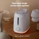 Frida Baby 3-in-1 XL Top Fill Humidifier for Bedroom, Cold & Flu Relief, 6L Tank Cool Mist Humidifier + Diffuser for Large Rooms, Nightlight, Auto-Off, Quiet, Essential Oil Diffuser