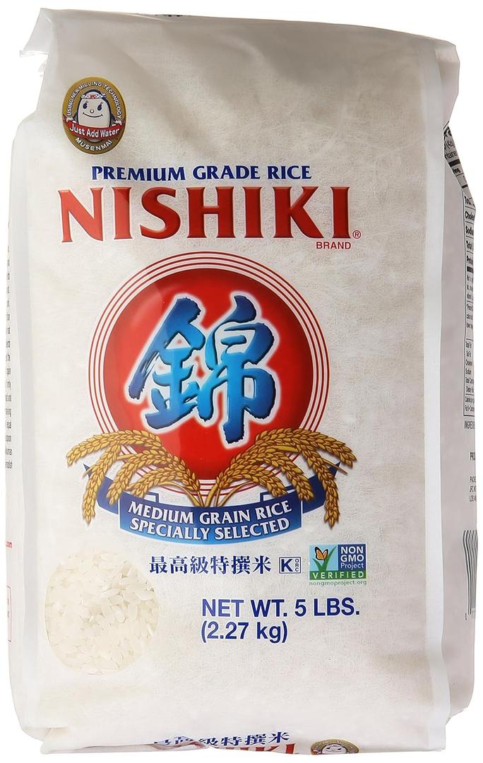 Nishiki Medium Grain Rice, 80 Ounce (5 Pound (Pack of 1))