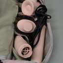 MESCOMB Dual Voltage Hot Air Styler Wrap - 5 in 1 Hair Dryer Brush with Fast Drying Blow Dryer, Styling, Straightening & Volumizing with Travel Bag (100V240V) Gift for Women (Pink)