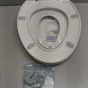 Quick Flip Toilet Seat with Built-in Potty & Splash Guard for Toddler Training, Slow Close - Jool Baby (Elongated)