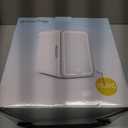 Mini Fridge for Bedroom, 6L Skincare Fridge with Dimmable LED Light Mirror for Dorm & Office, Portable Cooler & Warmer Small Compact Refrigerator for Skincare, Makeup and Cosmetics, White