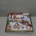 Remote Control Train Set for Kids Ages 3-8 with Steam, Lights and Sounds, Electric Toy Train with 4 Cars and Tracks for Indoor Play and Holiday Decor