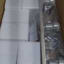 Ascher Bathroom Vanity Light Fixtures, 3 Light Wall Sconces Lighting with Clear Glass Shade, Brushed Nickel Wall Lights for Mirror, Kitchen, Living Room, Gallery, E26 Base (Bulbs Not Included)