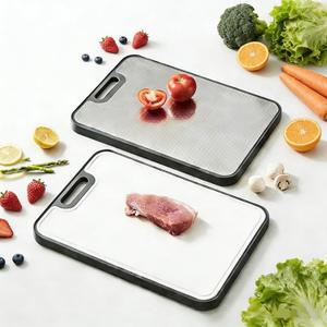 Titanium Cutting Board for Kitchen, Cutting Board Double Sided Food Grade, Food Grade Pure Titanium/PP, Easy to Clean Large Size,non toxic Chopping,15.7 * 11 Inch, Dishwasher Safe