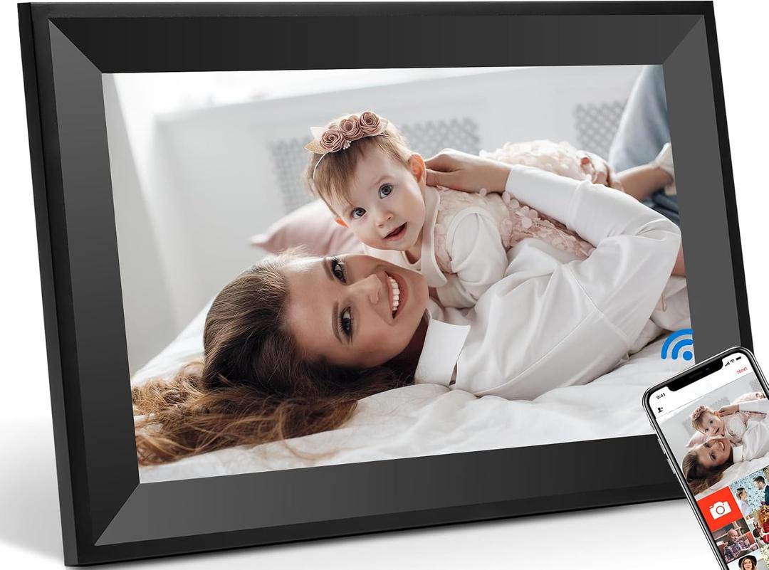 Uhale Digital Picture Frame 10.1 inch IPS Touch Screen Digital Photo Frame WiFi EnabledWall MountableAuto-Rotate Send Best Wishes via Uhale App-for FamiliesFriends or Grandparents Gift