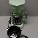 MELLERHOME 12-Cup Drip Green Coffee Maker, Borosilicate Carafe, Auto-Off, Reusable Filter, Anti-Drip, Keep-Warm Function, Clear Water Level Window, Green Kitchen Accessories & Dcor (Green)