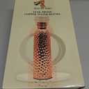 Pure Copper Water Bottle, Drink ware Set, Capacity 1000 ML, Set of 2 (HAMMERED 2)