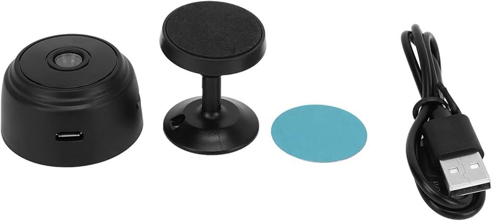 YISPK Indoor/Outdoor Wireless Security Spy Cameras for Home, Car, Baby & Pet Monitoring-Black