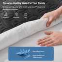 BEDLORE Waterproof Mattress Protector, Queen Size Mattress Pad Noiseless with Deep Pocket 6"-18" Depth, Soft Breathable Dirt-Proof Bed Mattress Cover Washable for Home, Bedroom, Hotel (Black)