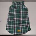 Kuoser Warm Dog Coat, Waterproof Dog Jacket for Extra Large Dogs, Adjustable Durable XL Doggie Winter Coat Reversible Cozy Puppy Cold Weather Apparel from Small to Large Breed, Green XL