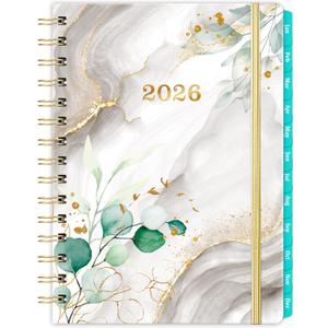 2026 Planner - 2026 Planner Weekly and Monthly, JAN. 2026 - DEC. 2026, 6.3" x 8.4", 2026 Calendar with Coated Tabs, Inner Pocket