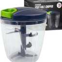 INCITATUS - Manual Garlic Chopper - Pull String Chopper - Manual Food Processor - Vegetable Cutter 30 fl oz - Pull Cord Onion - BPA Free Bowl & Stainless Steel Blades