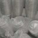 Charmount 100 Sets- 20 oz Clear Plastic Cups with Lids and Straws, Disposable To Go Cups for Cold Drinks, Coffee Bar Accessories, Iced Coffee, Smoothies | with Lids and Straws, Disposable, To Go Cups, for Cold Drinks, Iced Coffee, Milkshakes