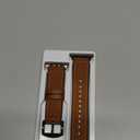 OUHENG Leather Bands Compatible with Apple Watch Band 49mm/46mm/45mm/44mm/42mm, Sweatproof Leather Rubber Hybrid Strap for iWatch Ultra 3/2/1 Series 11 10 9 8 7 6 5 4 3 2 1 SE 3/2/1, Brown/Black