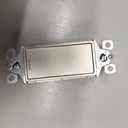 Legrand radiant TM870NICC10 15 Amp Rocker Wall Switch, Single Pole Decorator Light Switches, Nickel (1 Count)