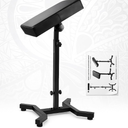 Tattoo Arm Rest Legrest Bracket - Heavy Tattoo Armrest Stand H Base Stability Strongly Non-Slip, Thicken Soft Sponge Pad, Portable Hand Rest Stand Arm Support Tattoo Furniture for Artist (Black)