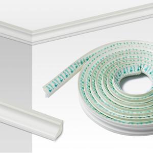 Peel and Stick Crown Molding, 16Ft (197") x 2" Self-Adhesive Ceiling Trim, Flexible Wall & Ceiling Molding for DIY Home Decor, Easy to Install No Tools Needed (Off-White)