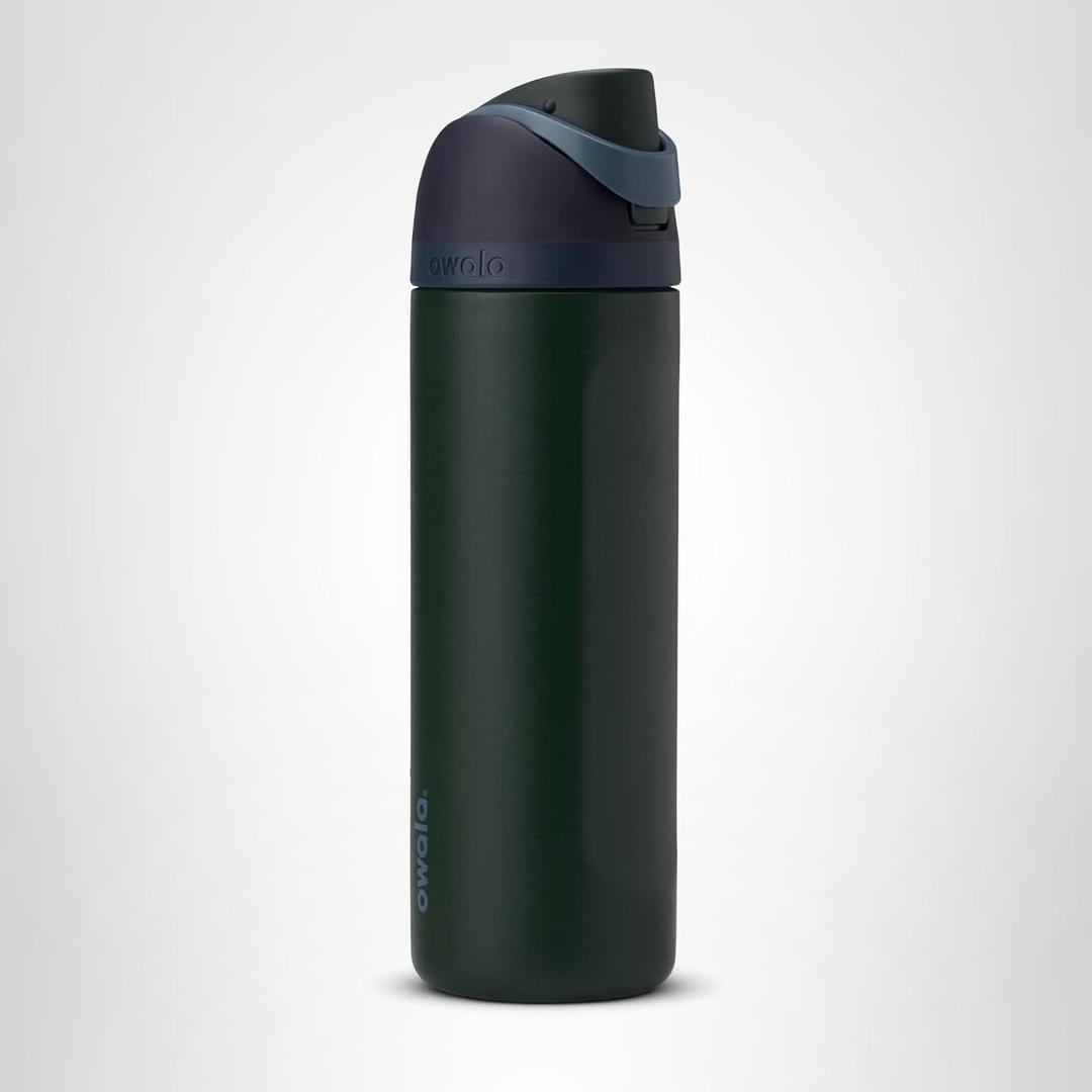 Owala FreeSip Insulated Stainless Steel Water Bottle with Straw, BPA-Free Sports Water Bottle, Great for Travel, 24 Oz, Lost Signal