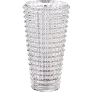 MCMCNCUIU Large Crystal Vase for Flowers, Clear Cylinder Vase, Large Glass Vases, Modern Decorative Vases for Living Room, Bedroom, Kitchen, Dining Table, Mantle, Wedding, Heavy Duty, 11 Inch