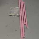 AIZESI Spring Tension Rods Adjustable Tension Curtain Rod Small Tension Rod No Drilling Expandable Spring Loaded Curtain Tension RodPink,26" to 39"-2Pcs)