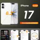 for iPhone 17 Case Wallet, Built-in Stand & Card Holder & Camera Cover, Rugged Military Grade Drop Protection Heavy Duty Hard Protective Phone Cover Case for iPhone 17 6.3" 2025, Black