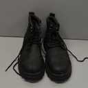 KELODON Waterproof Steel Toe Boots For Men 6 Inch Leather Steel Toe Shoes Non Slip Resistant Safety Work Boots Indestructible Lightweight Construction Boot (14, K919-black)