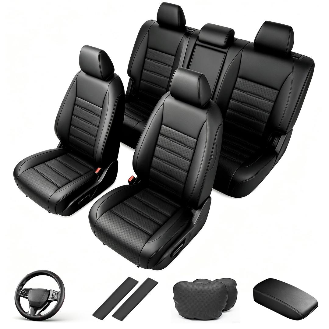 AOMSAZTO Custom Fit Seat Covers for Honda CRV 2023-2026 Kit-Black