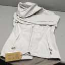 Avalanche Women's Midweight Soft Shell Fleece Lined Jacket With Hood And Pockets (Solid Gardenia Cream), Small