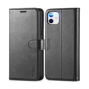 TUCCH Case Wallet for iPhone 11, [RFID Blocking] Card Slots Stand Magnetic Closure, Protective PU Leather [Shockproof TPU Interior Case] Flip Cover Compatible with iPhone 11 (2019 6.1 inch), Black
