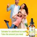2 x Vitamin D3 K2 Drops for Kids - Omega 3, Vitamin E, Calcium, Magnesium & Zinc for Better Absorption - Liquid MK7 1000 IU D3 Support Healthy Bones, Teeth & Heart - Non-GMO, Pineapple, 2 Fl Oz