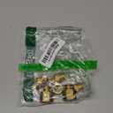 Brass Bushing Nipple, Reducing Nipple, Reducer Adapter, 1/4 Inch NPT x 3/8 Inch NPT Pipe Fitting, 6 Piece